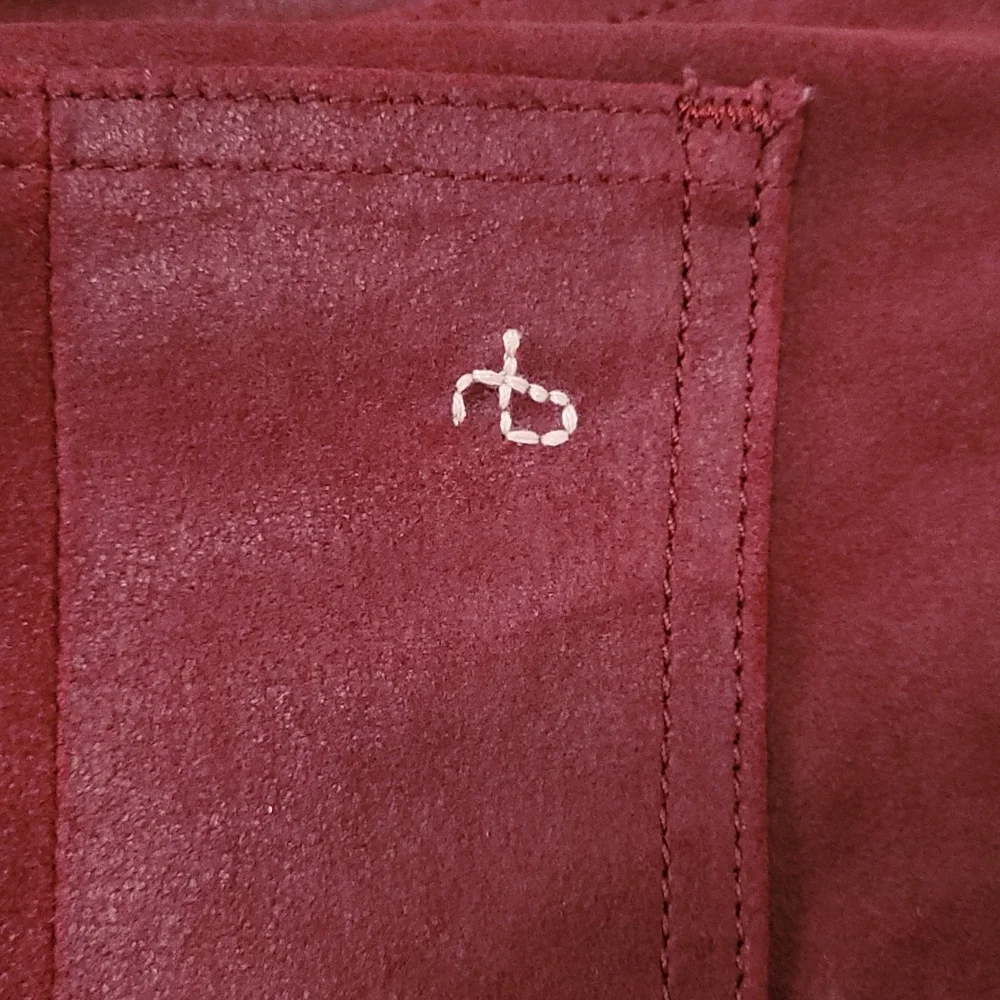 Rag & Bone 100% Lamb Leather Red Jeans - Picture 7 of 10